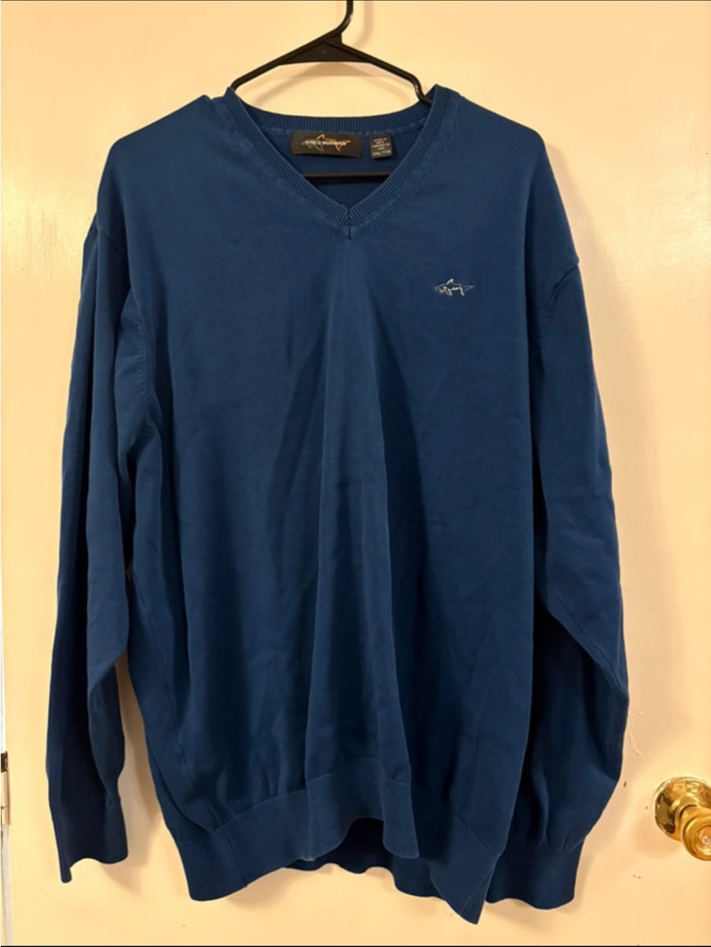 Greg Norman Collection Men's Royal Blue V-Neck Sweater